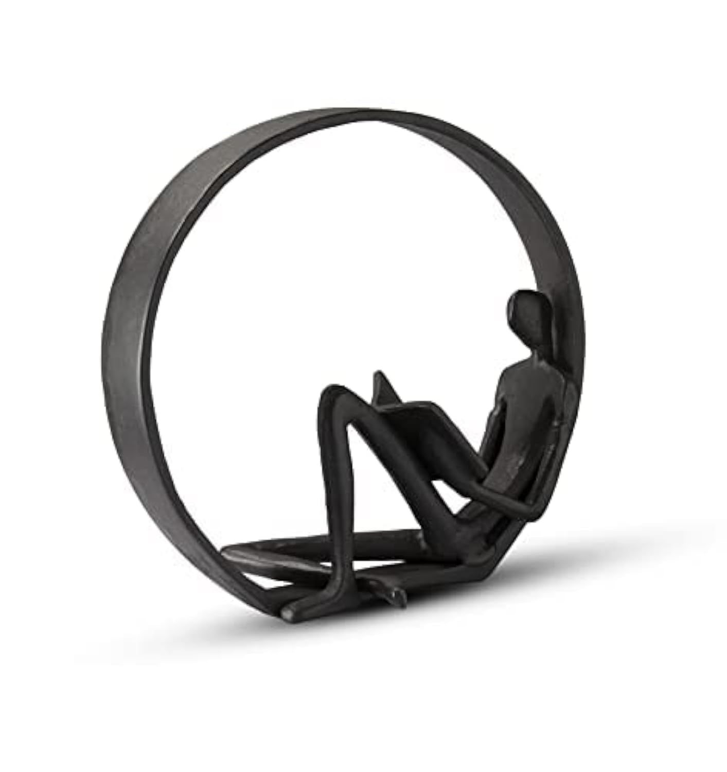 Objets De Décoration D'étagère – Sculptures D'art, Accents Modernes, Figurine De Lecture, Accessoires Décoratifs En Métal Pour Bibliothèque, Maison, Bureau, Cadeaux Pour Les Amateurs De Livres, Statue