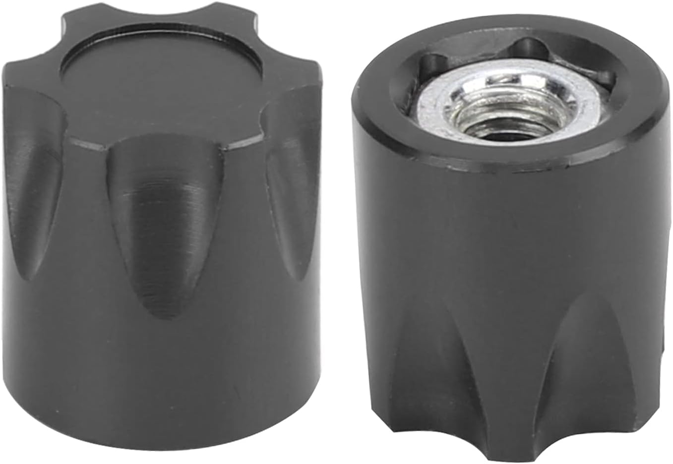 Dilwe RC Wheel Rim M4 Nut, 8Pcs 0.5x0.4inch Wheel Rim Center 1/10 Scale RC Accessories Compatible with/Hsp/Redcat//Hpi/Axial Scx10 D90 / Hpi 1/10 RC Car(Black)