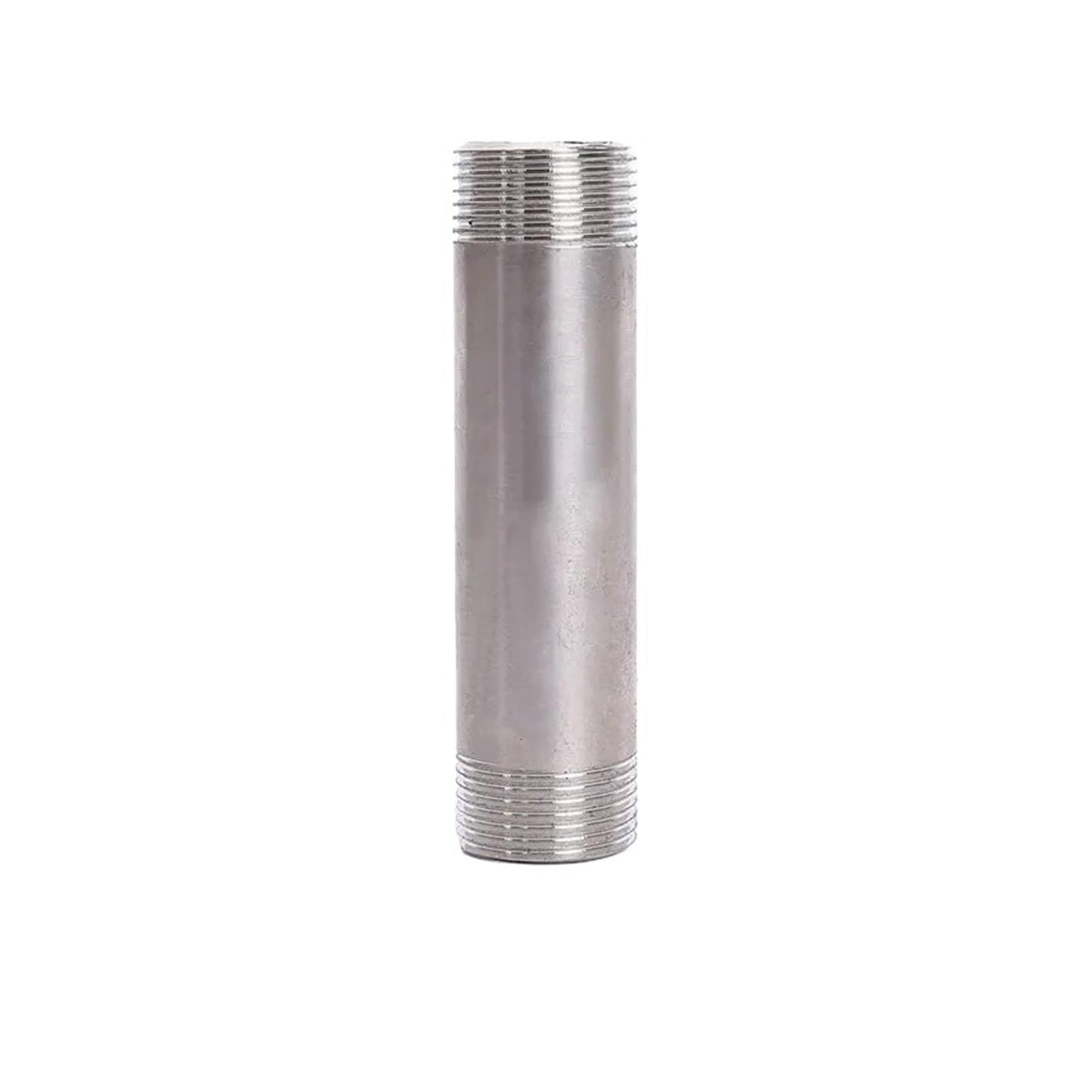 Adaptador de conector acero inoxidable 100mm con rosca macho BSP y cilindro tubular Dn8
