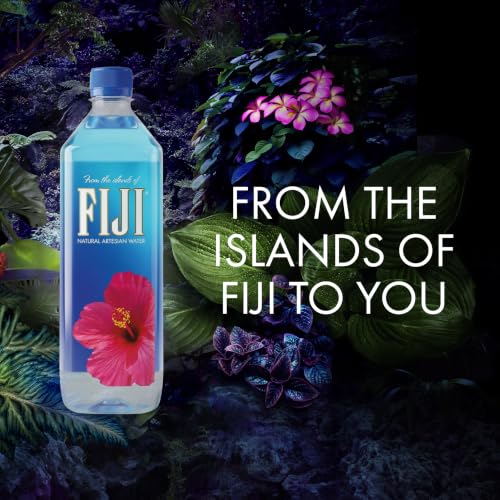 Image of FIJI Natural Artesian Bottled Water 700mL / 23.7 Fl Ounce (Pack of 12) - 100% Natural Electrolytes