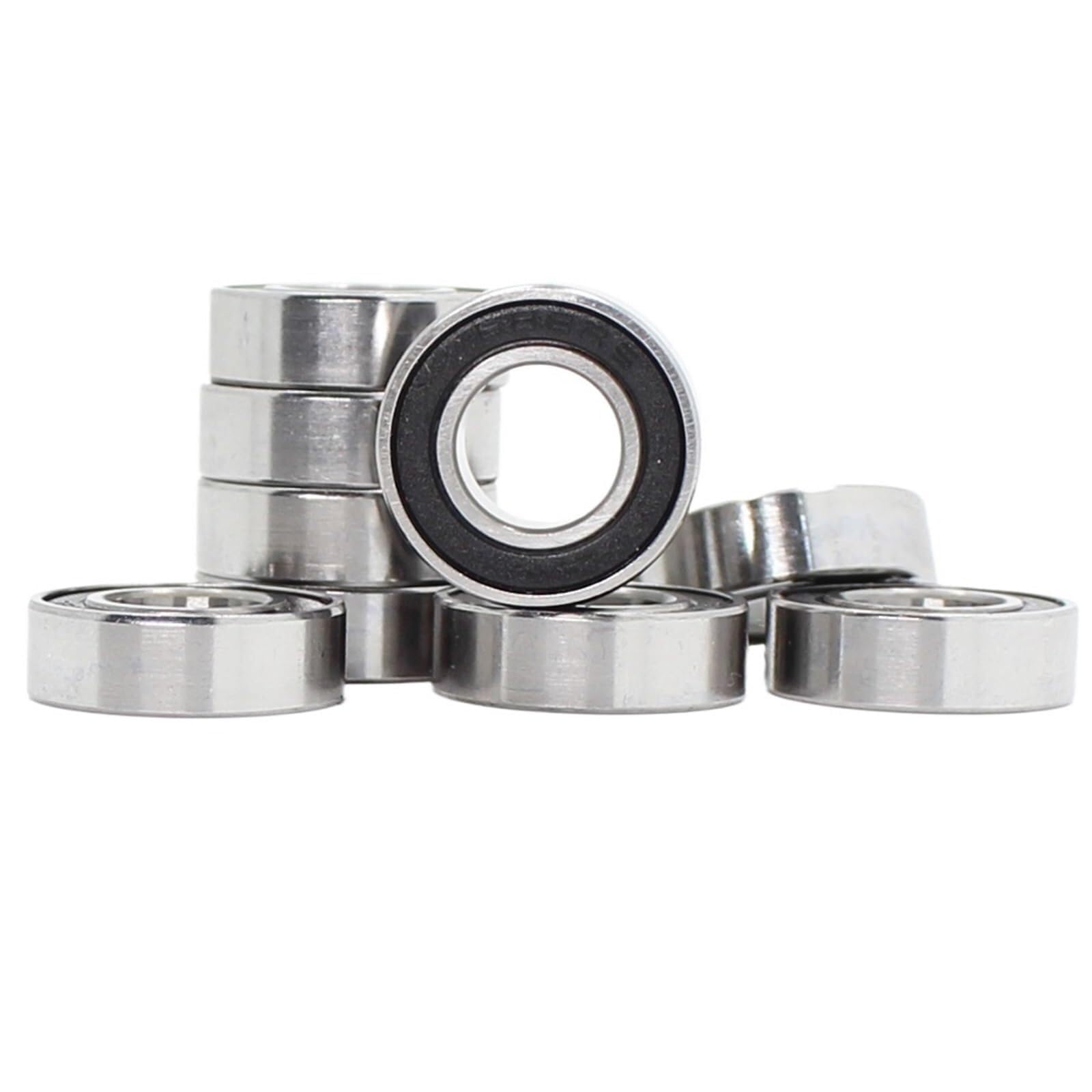 Industrial Shaft Bearings, 686RS Bearing 6x13x5 Mm ABEC-7 Car Truck 686 RS 2RS Ball Bearings 686-2RS Black Sealed 100Pcs