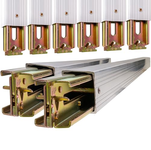 Image of US Cargo Control E Track Load Bars 93 inch-103 inch (8-Pack), 2,200 LBS Working Load Limit, Adjustable Aluminum Load Bars for Semi Trailers & Box Trucks, Shoring Beam or Decking Beam with Side Flat Latch