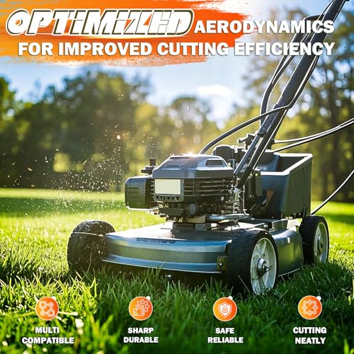 942-04308 42" High Lift Mower Blades for 742-04308 Cub Cadet MTD Troy-Bilt Bronco Pony Mustang XT1 XT2 LT42 RZT42 42 inch Deck Lawn Replace 742-04312 942-04312 742-0656 942-0656(6-Point Star), Black - Thumbnail 6