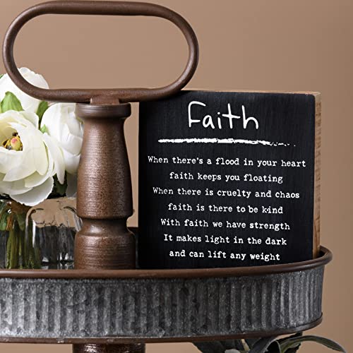 Primitivesbykathy112129faithblocksign4inchsquare Urban Country Home Decor Primitives by kathy 112129 faith block sign 4 inch square urban country home decor