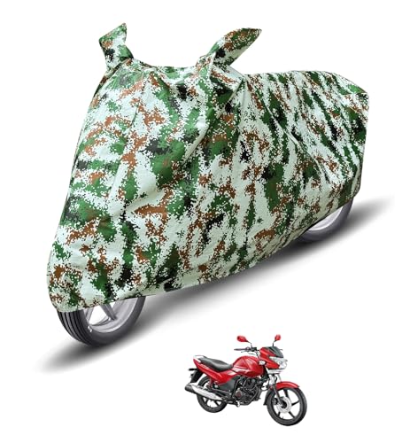 Image of Auto Hub Waterproof Bike Cover Compatible with Hero Achiever 150 Dustproof, UV Protection Two Wheeler Bike Achiever 150 Cover - Forest