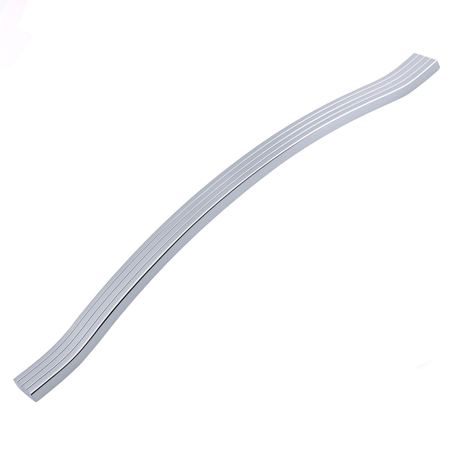 Akasya 256 mm 10lu Set Krom Gümüş Metal Mobilya Kulpu Çizgili Model Paslanmaz Sağlam Kulpları Kulbu