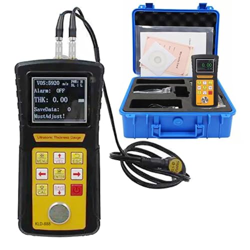 Medidor de espesor ultrasónico digital NDT para metales con resolución 0.01 mm rango 0.75 mm a 600 mm interfaz USB miniatura 1