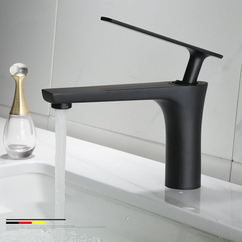 Robinet salle de bain noir mat pour vasque et lavabo moderne