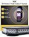 LUMENIX LED Rooftop Strobe Beacon Lights Bar w/Controller Magnetic Emergency Traffic Warning Security Caution Police Cop Lights for First Responder Vehicle Trucks Car - Red Blue (Patent Design)