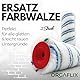 ORGAFLIX Profi Farbwalze 25cm - 2 Stück - Ideale Farbaufnahme und Abgabe - Florhöhe ca. 9mm, Kern 48mm, Farbroller Wandfarbe, Malerrolle groß, Farbrolle, Malerwalze, Maler-Zubehör, Maler-Set
