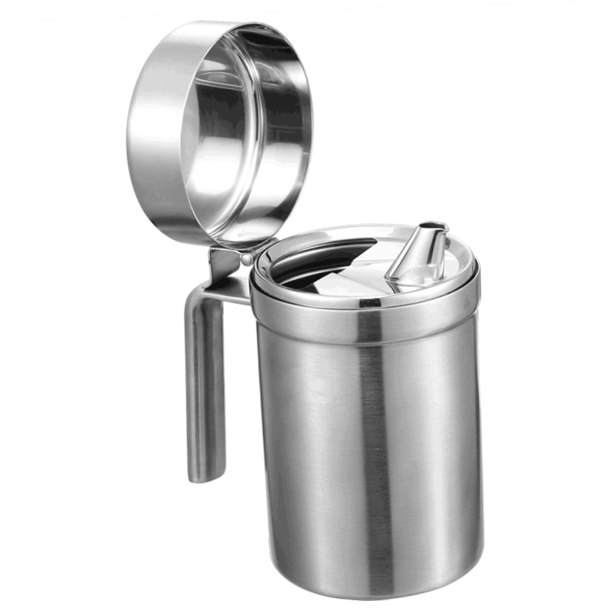 Dispenser Antigoccia in per Acciaio Cucina Olio da Inossidabile e 550ml Design Pratico Salsa e Aceto per Uso Domestico