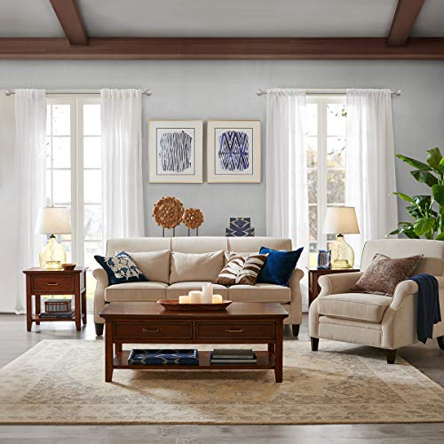 Szximu Curtain Rod 5/8 Inch Single Drapery Rods For Windows With Diamond Pattern Finials, 48-86", Nickel thumb #1