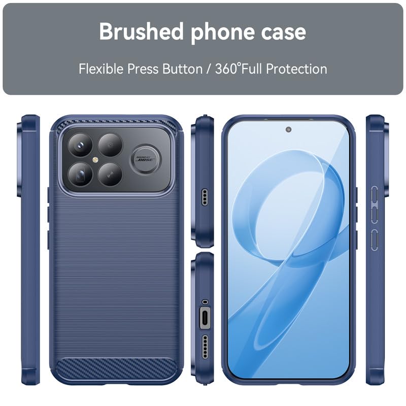 Image of Basic Case for Poco F8 Ultra (Carbon Fibre Blue)
