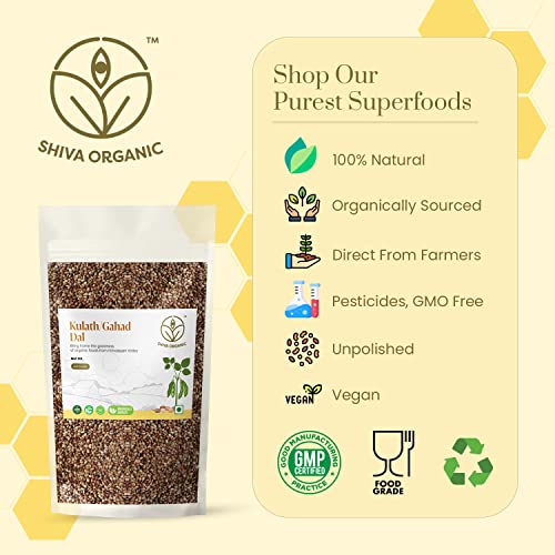 Image of Shiva Organic Himalayan Kulath (Kulthi) / Gahad /horsegram Dal 900g - Unpolished, 100% Natural, Organically Sourced