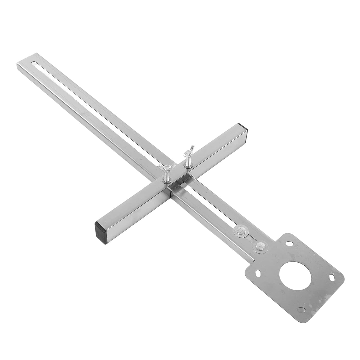 Router Jig Circle Circle Jig for Router Woodworking Circle Cutting Jig Alloy Steel Easy Circle Cutter Trimming Guide Silver