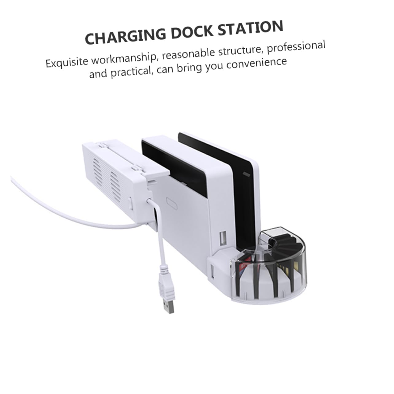 Ciieeo Base De Carga Enfriador De Aire para Consola Switch Estación De Carga Dual Compatible Refrigerador OLED para Regalos