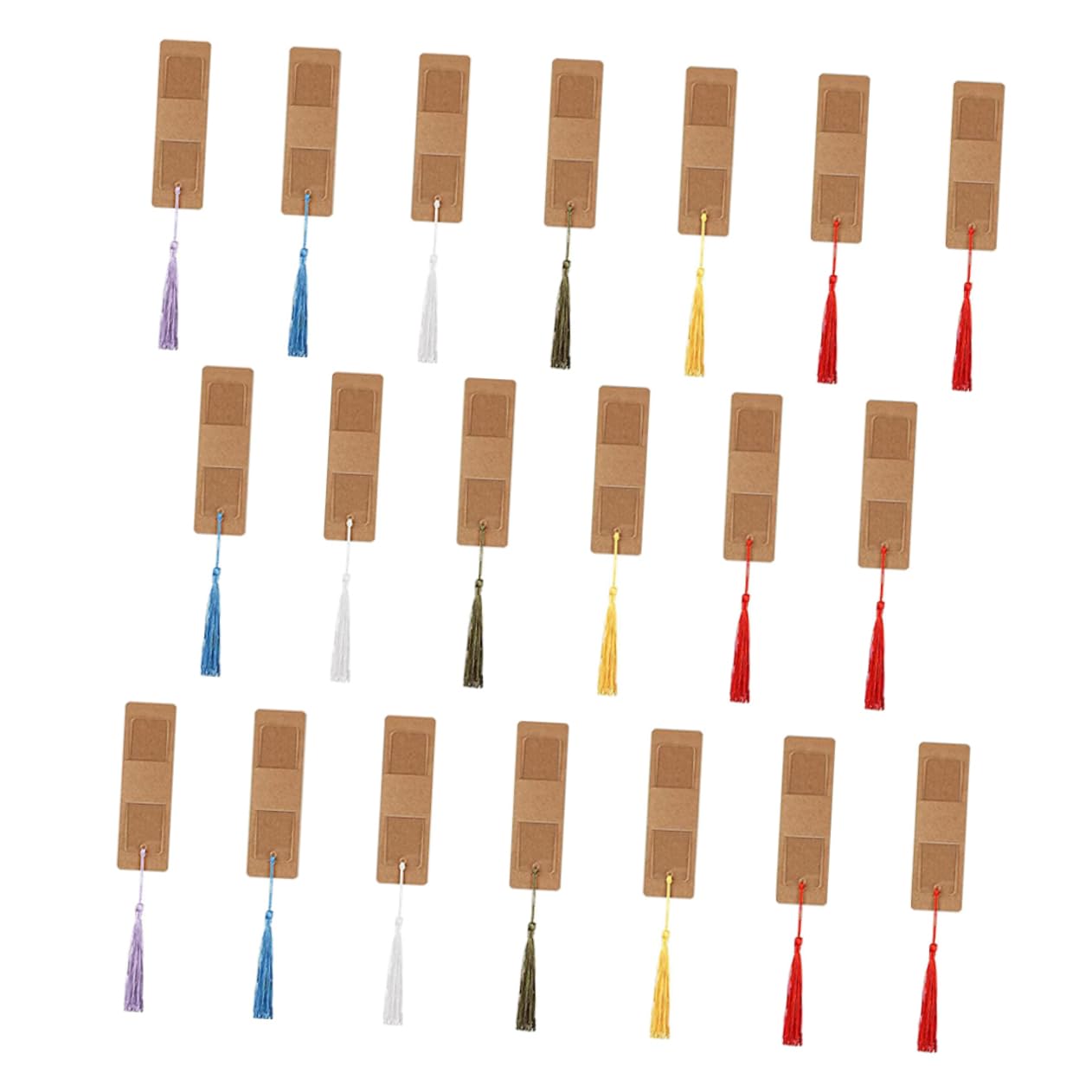 jojofuny 150 Set set di segnalibri marcatore marcatori spazi vuoti per kit di segnalibri fai da te scolastici segnalibro pagina bianca fai da te segni di libro carta kraft