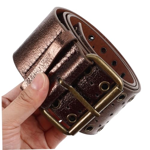 Western Cowboy Belt Wide Boho Style Pu Waist Belt for Men and Women Vintage Hollow Design for Everyday Fashion and Special Occasions3