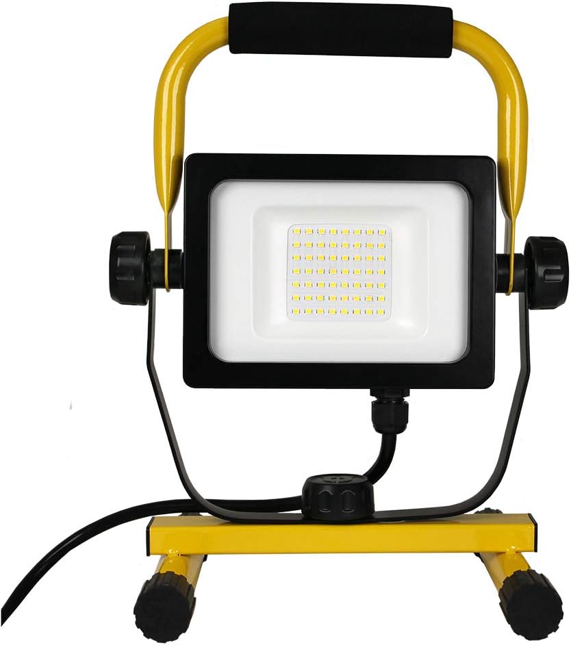 Warner 11379 Bull Dog LED Portable Work Light, 9000 Lumen / 72W, Yellow