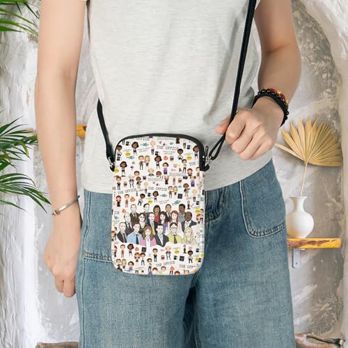 KEYCHIN Office TV Show Crossbody Bag Michael And Dwight Fans Gifts Office TV Series Shoulder Bag Office Merchandise3