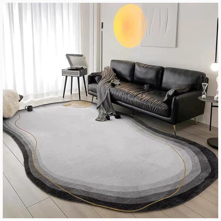 Tapis géométrique moderne pour balcon abrité et salon chaleureux en version E - 4