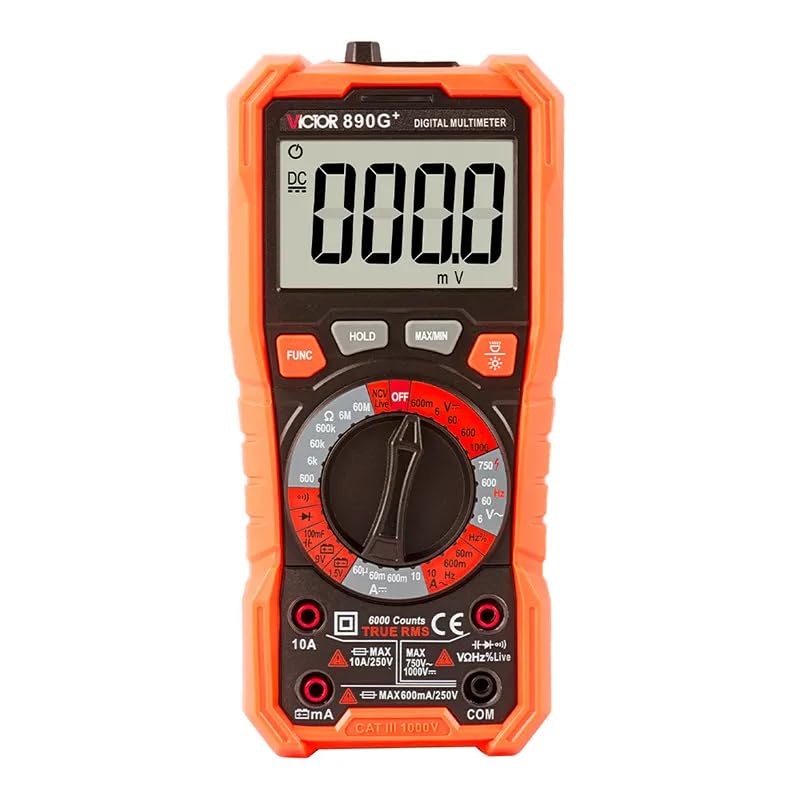 Image of Victor /RuoShui 890H+ /890G+ multimeter Tester Voltage Current Resistance capacitance 1000a Tester(Victor 890G+)