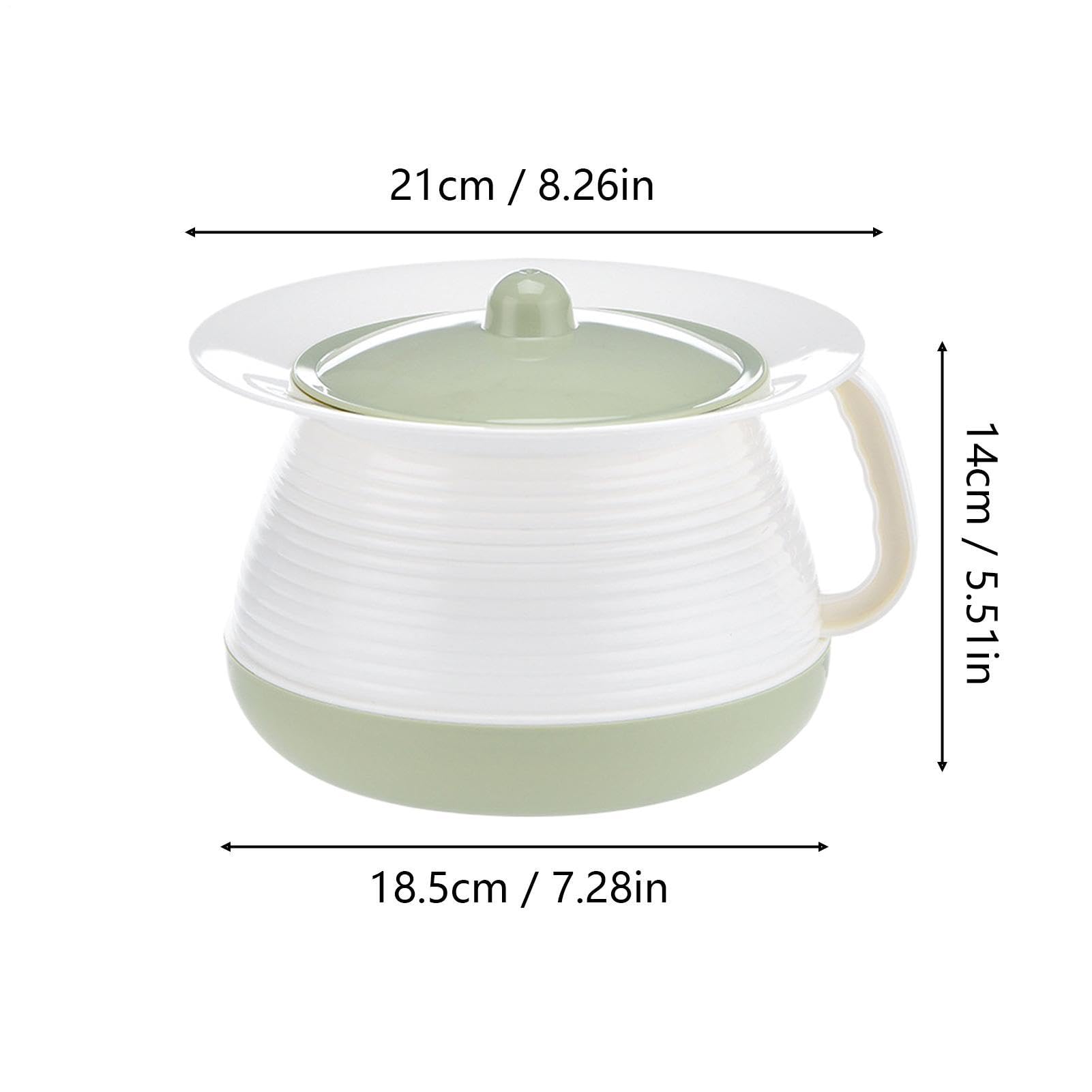 Pot De Chambre Adulte, Urinoir Avec Couvercle Et Poignée Bassin De Lit Pot De Nuit Toilette Camping Pour Hommes, Femmes, Personnes Âgées