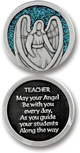 GUARDIAN Angel POCKET Token for TEACHER - 1.25" Metal Coin - INSPIRATIONAL Gift - PROTECT -You Are Special