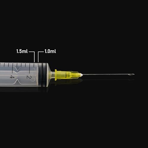 Miniatura 4 de 0.0 fl oz con calibre 25 de 1 pulgada, suministros de laboratorio para laboratorios científicos industriales, medición de líquidos, paquete de 20