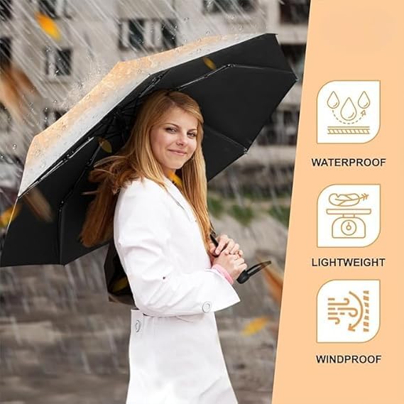 Image of TEKCOOL Umbrella, UV Big Size Umbrella for Sun Protection Rain Windproof Strong Large 3 Fold for Men Women Kids Boys Girls Perfect & Stylish Windproof & Compact?