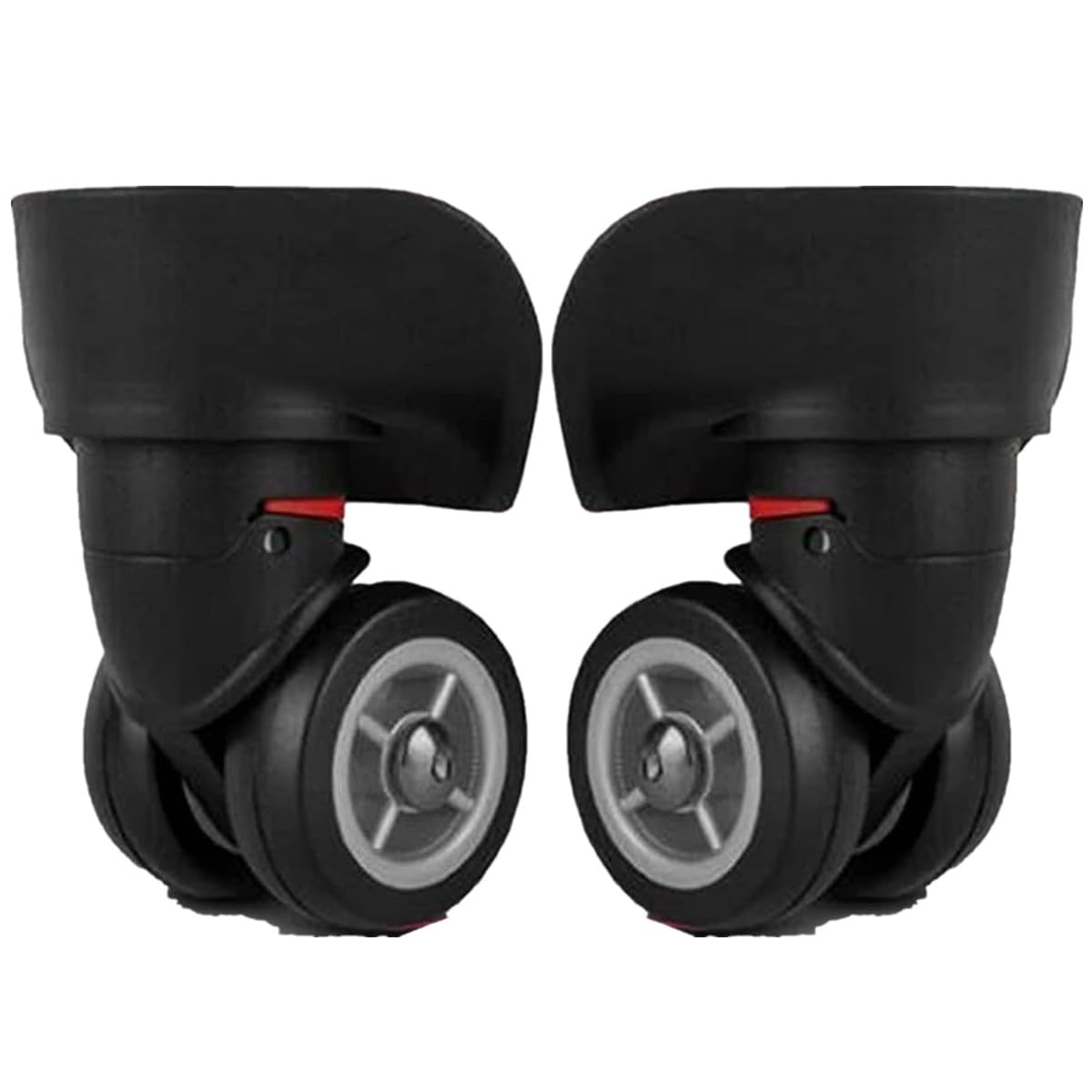A Pair/Set Mute Connected Wheels for Replacement Luggage Wheels Wear Silent Draw bar Box DIY A003# (YF)