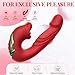 2025 Upgrade Mode New Realistic Adult for Women Today Silent Thrusting Stimulation with Strong Suction Cup for Hands Free Play for Women Pleasure M2172W Base (Red)