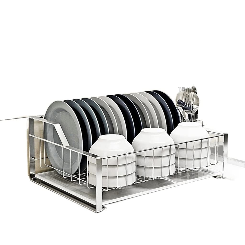 Escurreplatos para encimera que elimina el desorden de tazones en la cocina