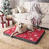 CONSTRUCCIÓN DE ALTA CALIDAD: La exuberante cama superior para mascotas Sherpa crea una mayor comodidad para su compañero de cuatro patas para dormir como un tronco todas las noches - Hecho de tela de lino de imitación, la cama para perros con tapa no se mancha, no se adhiere a la piel / cabello o absorbe fácilmente el líquido (orina, vómito, babeo) - La combinación de moda de la superficie cremosa de lujo y los lados de color gris se combinan en la decoración de cualquier habitación.