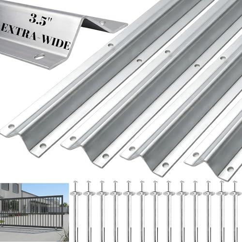 16 FT(4FT×4) Heavy Duty Extra Wide 3.5" Wide V-Track for Sliding Gate,Compatible with 4" & 6" V-Groove Wheels, Galvanized Steel Ground Track Modular Design for Driveway, Warehouse & Industrial Gates by Mindoub - Used condition - US$76.79
