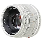 KIPON 単焦点レンズ IBERIT (イベリット) 35mm f / 2.4レンズ for Fujifilm Xレンズ Frosted Silver(つや消し シルバー)