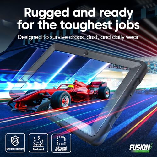 Image of Fusion5 Built in USA 10.1 inch Windows 11 Professional Rugged Tablet PC - 12GB RAM, 256GB SSD, Intel 13th Gen, Full HD Windows Tablet Computer, HDMI, USB C - 2 Year Full Warranty with Accidental Damage