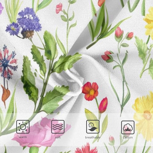 Fancy Girls Underwear Toddlers 2t Cotton Girl Panties Cute Colorful Flowers White Undies Kids Briefs3