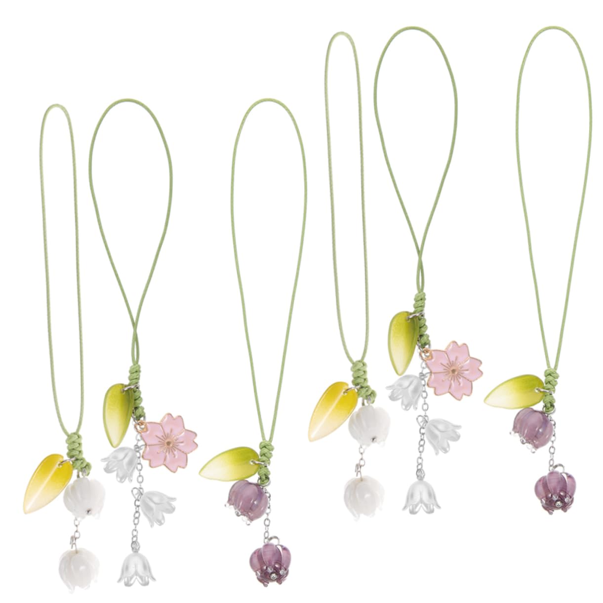 Angoily Braccialetto Pendente Cinturino Delicato Custodia Catena Borsa Fascino Borsa Portachiavi Portachiavi Pendente - Cinturino Pendenti A Tulipano In Metallo