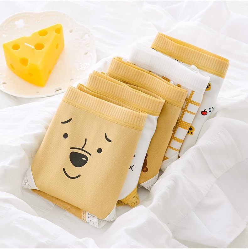 Vista 5 de SINROYEE Ropa interior para mujer, cosplay, anime, suave, transpirable, de algodón, para damas, lindas bragas japonesas, 5