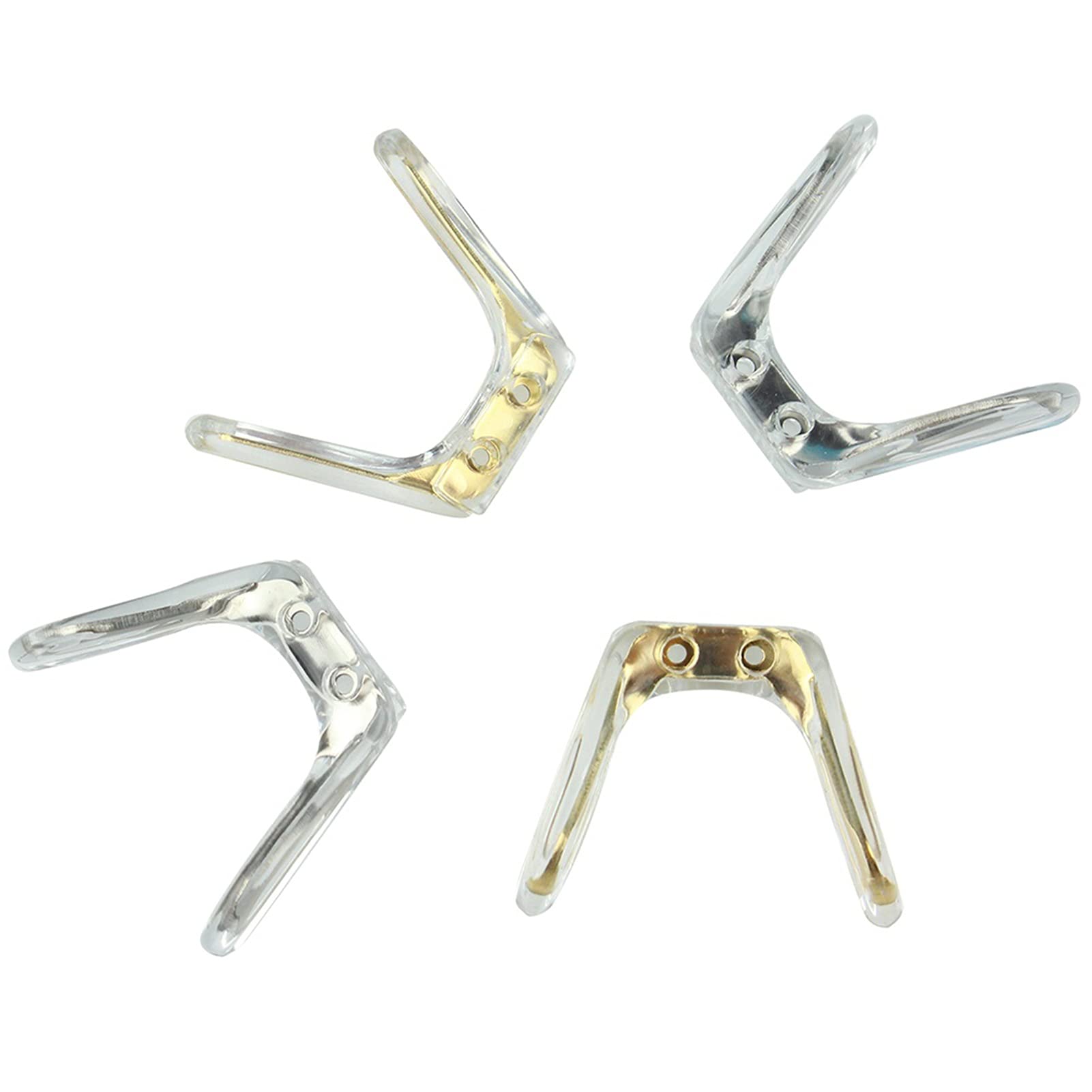 SBTRKT 50 Stück Brillen-Nasenpads aus Silikon, Metallkern-Brillenbrücke, Brillenscharnier-Reparaturzubehör. (Color : Silver)