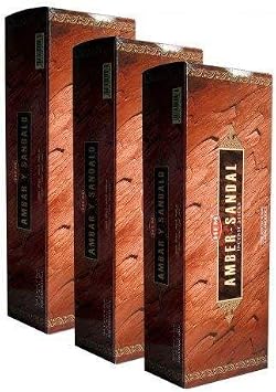 HEM Amber Y Sandalo Incense, 3 Boxes - 360 Sticks Bulk per Order