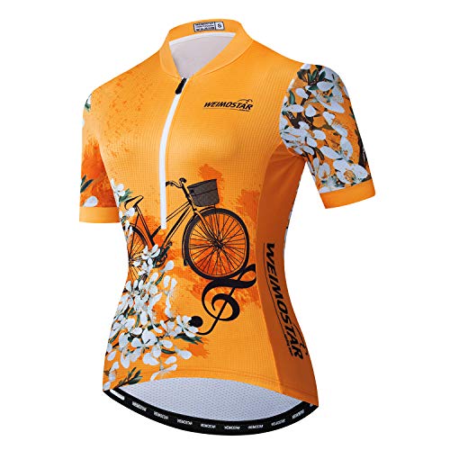 Cycling Jersey Women Half Zip Short Sleeve Pro Team MTB Bike Bicycle Jersey Tops