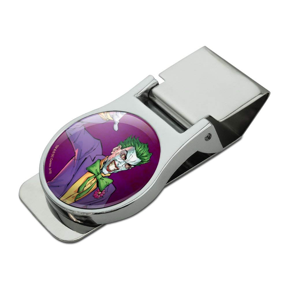 GRAPHICS & MORE Batman Joker Character Satin Chrome Plated Metal Money Clip