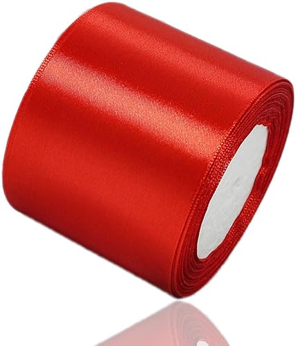 Miniatura 75 de Cinta de satén dorada de 3/4 pulgadas x 25 yardas, cinta de tela de color sólido para envolver regalos, manualidades, fabricación de lazos