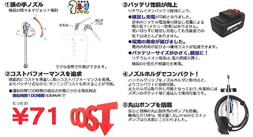 Amazon.co.jp: 丸山製作所・マルヤマエクセル バッテリーエアコン洗浄