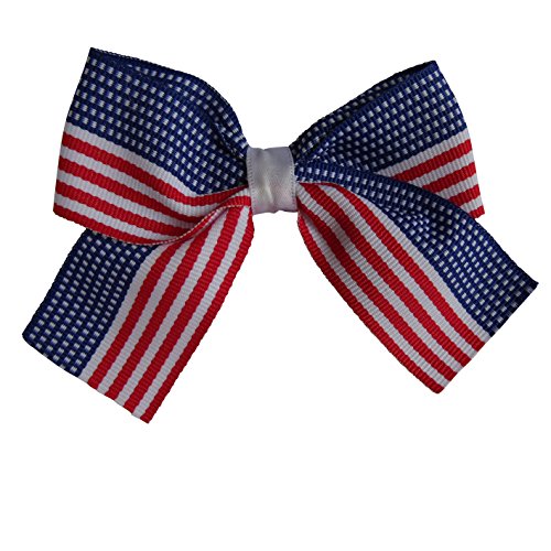 Hand-Made USA Stars and Stripes flag inspired Hair Clip/Bow Tie