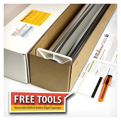 Bdf S35 Window Film High Heat Rejection Reflective Silver 35 (Medium) - 36In X 24Ft #TOP1