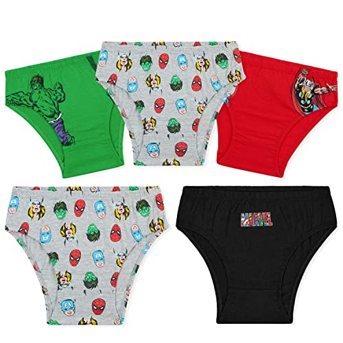Marvel Transpirables Calzoncillos para Niño, Regalo Ropa Interior (Multi Avengers, 4-5 Años)