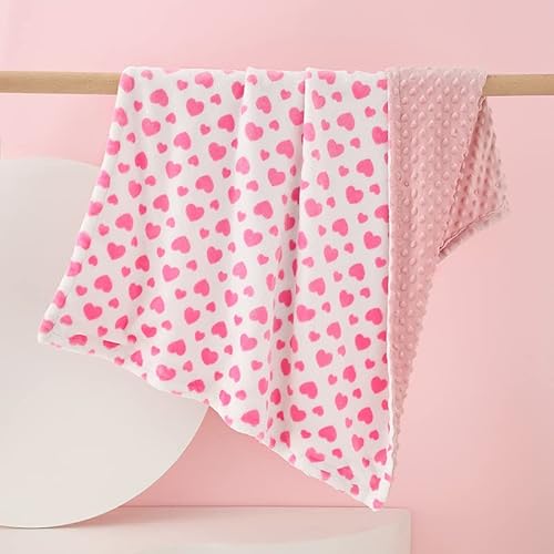 Hixingo Coperta per Neonati Minky Dots Cotone